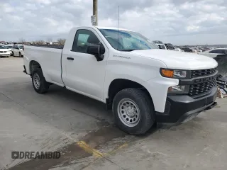 2020 Chevrolet Silverado 1500 Work Truck with VIN 3GCNWAEH2LG314435, listed as a Copart auction lot 85661854 with 61,709 mi miles and Salvage Title. Bid and sale history available at DreamBid. Image 4.