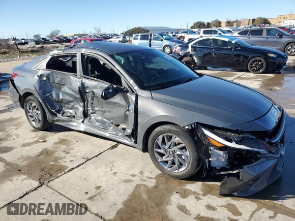 2024 Hyundai Elantra SEL with VIN KMHLM4DG8RU789712, listed as a Copart auction lot 41987345 with 12,086 mi miles and Salvage Title. Bid and sale history available at carsss.com. Image 4.