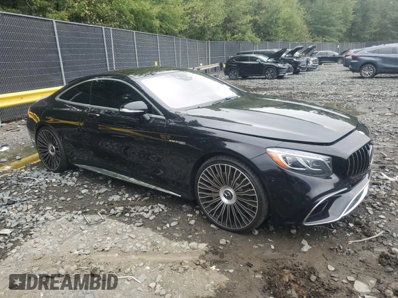 2018 Mercedes-Benz S 63 AMG with VIN WDDXJ8JB6JA032463, listed as a Copart auction lot 72035634 with Not Provided miles and Salvage Title. Bid and sale history available at DreamBid. Image 4.
