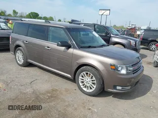 2019 Ford Flex SEL z VIN 2FMGK5C86KBA06857, wystawiony jako IAAI lot #41996289 z przebiegiem 110 100 mil mil oraz . Historia ofert i sprzedaży dostępna na DreamBid. Obrazek 1.
