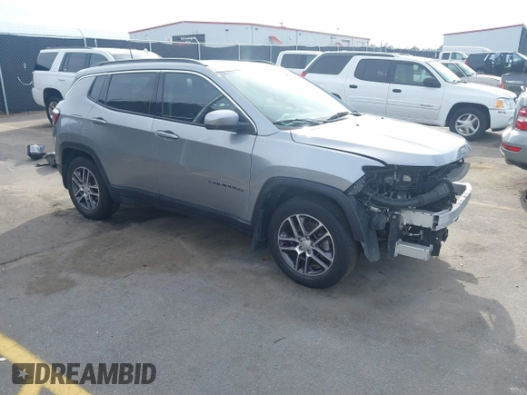 2020 Jeep Compass Latitude w/Sun/Safety Pkg with VIN 3C4NJCBB3LT257860, listed as a IAAI auction lot 41601408 with 72,364 mi miles. Bid and sale history available at carsss.com. Image 1.