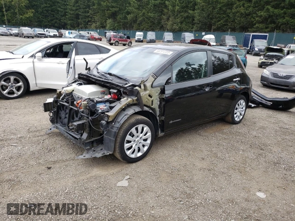 2017 Nissan LEAF SL with VIN 1N4BZ0CP7HC301775, listed as a Copart auction lot 58201223 with 56,662 mi miles. Bid and sale history available at carsss.com. Image 1.