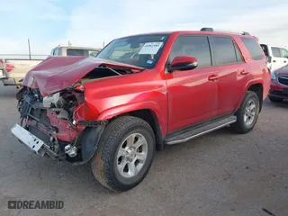 2019 Toyota 4Runner SR5 with VIN JTEZU5JR9K5193207, listed as a IAAI auction lot 40982389 with 54,580 mi miles. Bid and sale history available at carsss.com. Image 2.