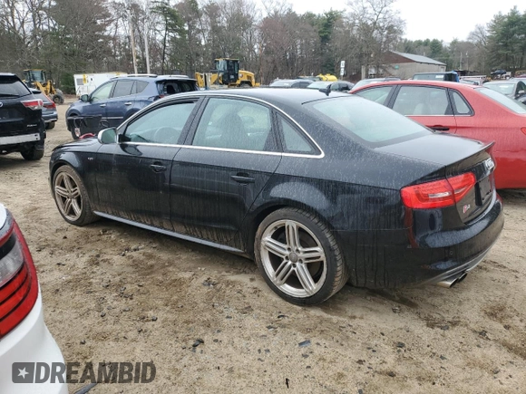 2013 Audi S4 Prestige with VIN WAUKGAFLXDA160587, listed as a Copart auction lot 51561604 with 84,320 mi miles and Non Repairable. Bid and sale history available at carsss.com. Image 2.