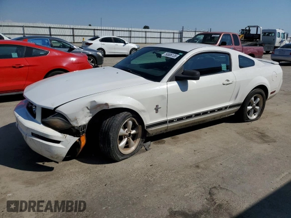 2007 Ford Mustang Deluxe with VIN 1ZVFT80N875283866, listed as a Copart auction lot 50806135 with 99,858 mi miles and Salvage Title. Bid and sale history available at carsss.com. Image 1.