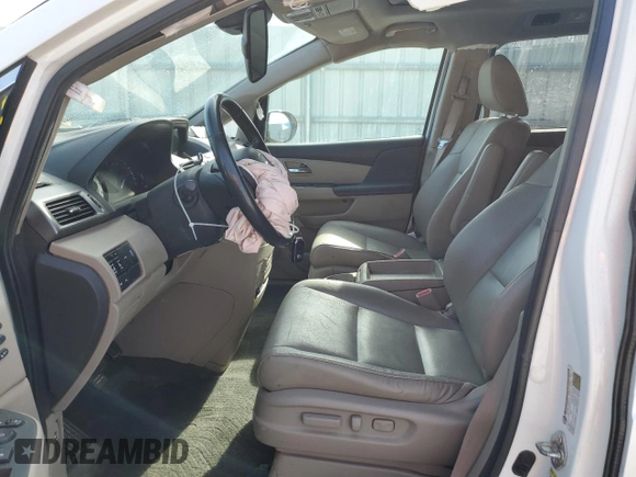 2014 Honda Odyssey Touring with VIN 5FNRL5H98EB059790, listed as a Copart auction lot 50547555 with Not Provided miles and Salvage Title. Bid and sale history available at DreamBid. Image 7.