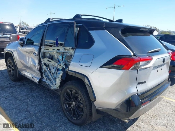 2024 Toyota RAV4 Hybrid XSE with VIN 4T3E6RFV8RU146540, listed as a IAAI auction lot 41830145 with 10,542 mi miles. Bid and sale history available at carsss.com. Image 3.