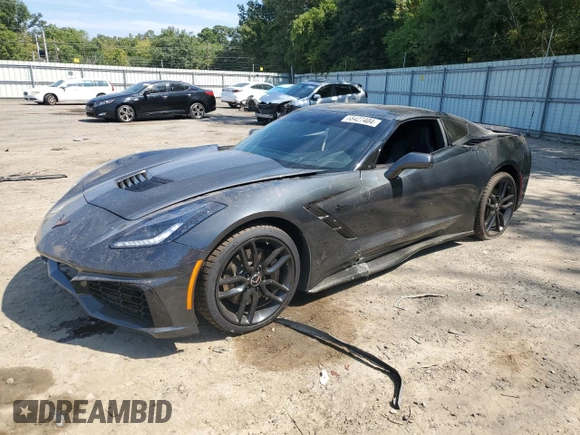 2019 Chevrolet Corvette Z51 2LT with VIN 1G1YK2D72K5101622, listed as a Copart auction lot 68427404 with 46,525 mi miles and Salvage Title. Bid and sale history available at carsss.com. Image 1.