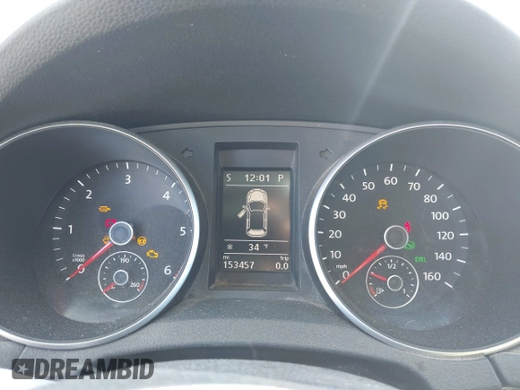 2013 Volkswagen Golf TDI with VIN WVWDM7AJ3DW135479, listed as a IAAI auction lot 41595762 with 153,457 mi miles and . Bid and sale history available at DreamBid. Image 15.