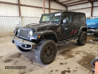 2016 Jeep Wrangler Unlimited 75th Anniversary with VIN 1C4HJWEG4GL221523, listed as a Copart auction lot 52912405 with 59,856 mi miles and Salvage Title. Bid and sale history available at carsss.com. Image 1.