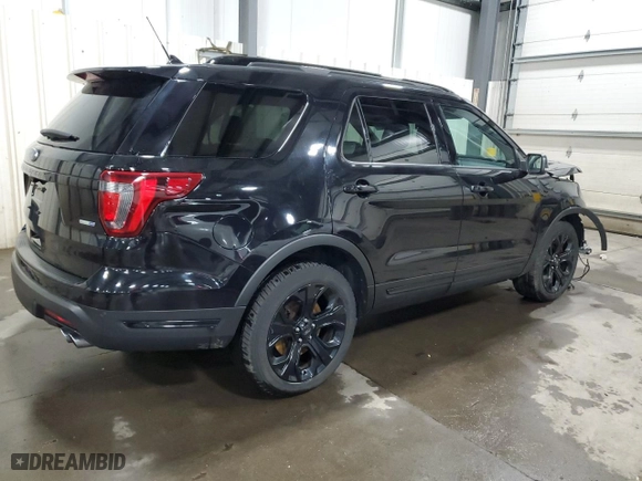 2019 Ford Explorer Sport with VIN 1FM5K8GT2KGA72662, listed as a Copart auction lot 52960535 with 110,898 mi miles and Salvage Title. Bid and sale history available at carsss.com. Image 3.