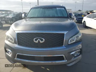 2015 Infiniti QX80 with VIN JN8AZ2NF9F9572311, listed as a Copart auction lot 75133454 with 0 mi miles and Salvage Title. Bid and sale history available at carsss.com. Image 5.