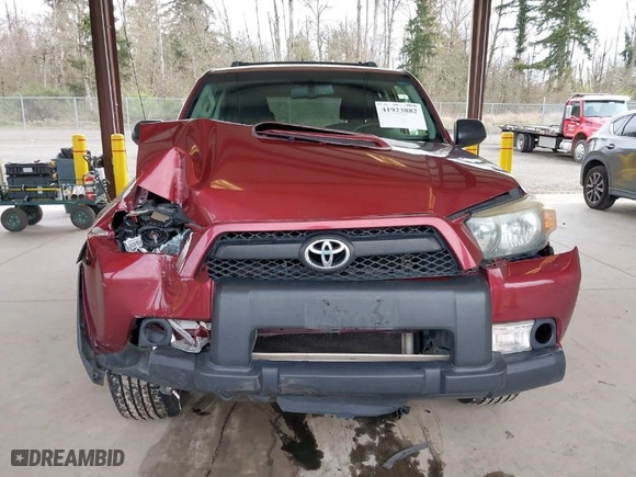 2012 Toyota 4Runner SR5 with VIN JTEBU5JR5C5099313, listed as a IAAI auction lot 41923882 with 180,552 mi miles. Bid and sale history available at carsss.com. Image 12.