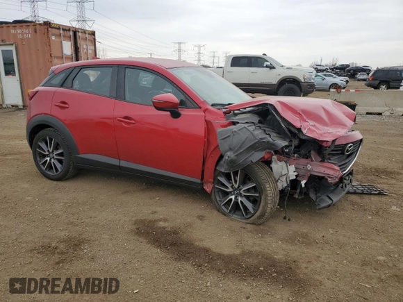2018 Mazda CX-3 Touring with VIN JM1DKDC77J0329338, listed as a Copart auction lot 50734325 with 94,733 mi miles and Salvage Title. Bid and sale history available at carsss.com. Image 4.