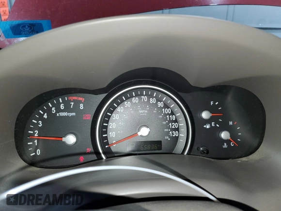 2012 Kia Sedona LX with VIN KNDMG4C71C6418257, listed as a Copart auction lot 49045125 with 65,836 mi miles and Salvage Title. Bid and sale history available at carsss.com. Image 9.