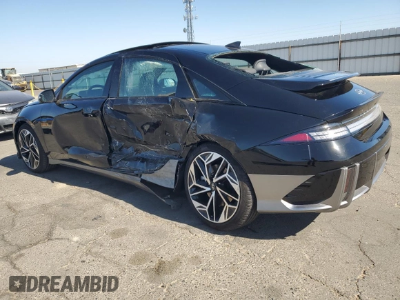 2024 Hyundai IONIQ 6 Limited with VIN KMHM54AA4RA075675, listed as a Copart auction lot 77012434 with 603 mi miles and Salvage Title. Bid and sale history available at carsss.com. Image 2.