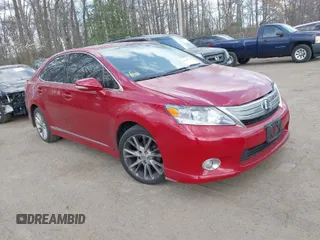 2010 Lexus HS 250h with VIN JTHBB1BA2A2037800, listed as a IAAI auction lot 41917292 with 1 mi miles. Bid and sale history available at carsss.com. Image 1.