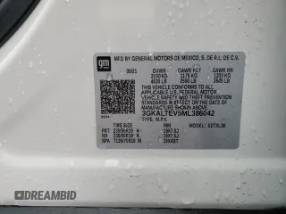 2021 GMC Terrain SLE with VIN 3GKALTEV5ML386042, listed as a Copart auction lot 56867875 with 63,859 mi miles and Salvage title. Bid and sale history available at DreamBid. Image 13.