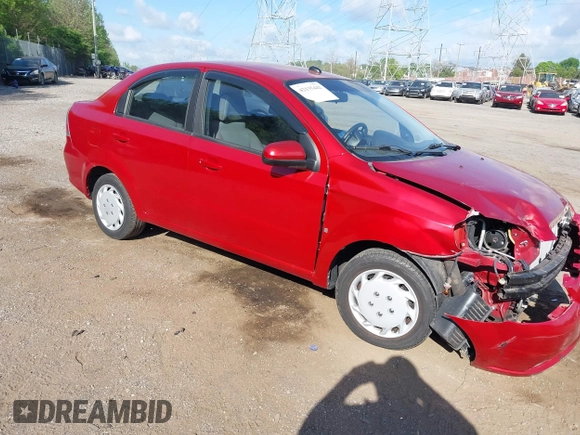2009 Chevrolet Aveo 1LT with VIN KL1TD56E39B347803, listed as a IAAI auction lot 42135442 with 80,835 mi miles and . Bid and sale history available at DreamBid. Image 1.