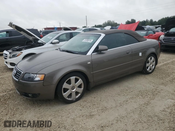 2005 Audi A4 1.8T с VIN WAUAC48H15K016424, выставлен на аукционе Copart как лот 74792574 с пробегом 74 077 миль миль и Списание • Salvage title. История ставок и продаж доступна на DreamBid. Изображение 1.