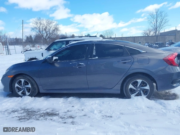 2019 Honda Civic Sedan LX with VIN 2HGFC2F69KH515264, listed as a IAAI auction lot 41727578 with 51,242 mi miles. Bid and sale history available at carsss.com. Image 15.