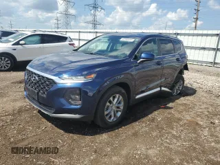 2019 Hyundai Santa Fe SE with VIN 5NMS2CAD1KH025062, listed as a Copart auction lot 62540455 with 43,904 mi miles and Salvage title. Bid and sale history available at DreamBid. Image 1.