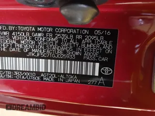 2016 Scion tC with VIN JTKJF5C71GJ025933, listed as a IAAI auction lot 41829097 with 89,728 mi miles. Bid and sale history available at carsss.com. Image 9.