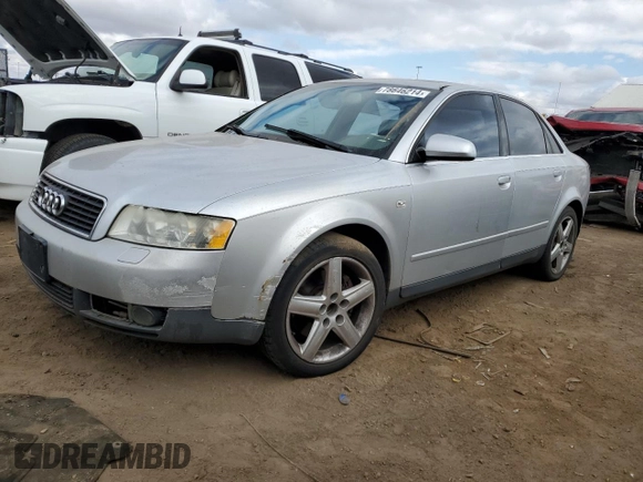 2004 Audi A4 3.0L with VIN WAULT68E04A068464, listed as a Copart auction lot 78646214 with 192,368 mi miles and Clean Title. Bid and sale history available at carsss.com. Image 1.
