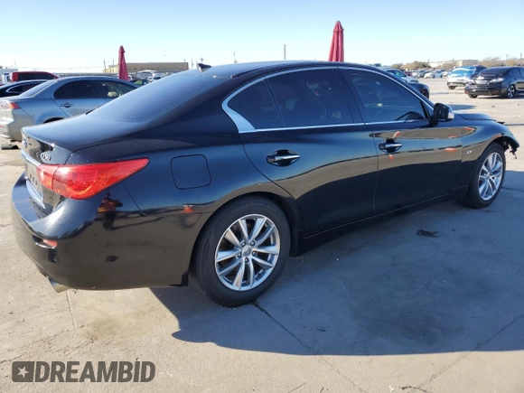 2017 Infiniti Q50 Signature Edition with VIN JN1EV7AP3HM735784, listed as a Copart auction lot 85597114 with 119,249 mi miles and Salvage Title. Bid and sale history available at DreamBid. Image 3.
