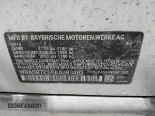 2019 BMW 3 Series 330i xDrive with VIN WBA5R7C55KAJ83482, listed as a IAAI auction lot 41565321 with 126,536 mi miles. Bid and sale history available at carsss.com. Image 9.