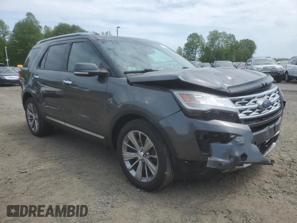 2018 Ford Explorer Limited z VIN 1FM5K8F85JGA20325, wystawiony jako Copart lot #56570065 z przebiegiem 134 860 mil mil oraz Szkoda całkowita • Salvage title. Historia ofert i sprzedaży dostępna na DreamBid. Obrazek 4.