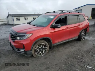 2023 Honda Passport Elite with VIN 5FNYF8H09PB016410, listed as a Copart auction lot 85071544 with 54,327 mi miles and Salvage Title. Bid and sale history available at carsss.com. Image 1.