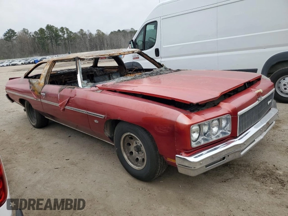 1975 Chevrolet Caprice z VIN 1N47H5J201330, wystawiony jako Copart lot #66966454 z przebiegiem Nie podano mil oraz Szkoda całkowita • Salvage title. Historia ofert i sprzedaży dostępna na DreamBid. Obrazek 4.