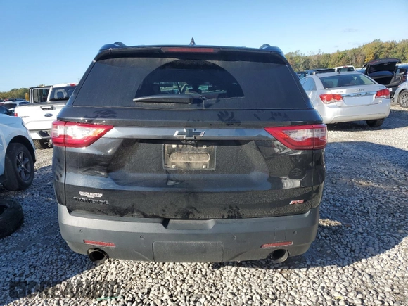 2021 Chevrolet Traverse RS with VIN 1GNERJKW4MJ127876, listed as a Copart auction lot 80226464 with 124,457 mi miles and Salvage Title. Bid and sale history available at carsss.com. Image 6.