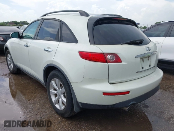 2005 Infiniti FX z VIN JNRAS08UX5X104113, wystawiony jako IAAI lot #42509916 z przebiegiem 195 026 mil mil oraz . Historia ofert i sprzedaży dostępna na DreamBid. Obrazek 3.