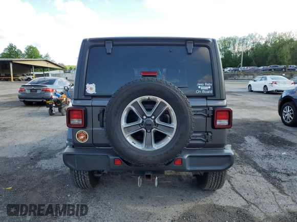 2022 Jeep Wrangler Unlimited Sahara z VIN 1C4HJXEN0NW110192, wystawiony jako Copart lot #57206625 z przebiegiem 32 964 mil mil oraz Szkoda całkowita • Salvage title. Historia ofert i sprzedaży dostępna na DreamBid. Obrazek 6.