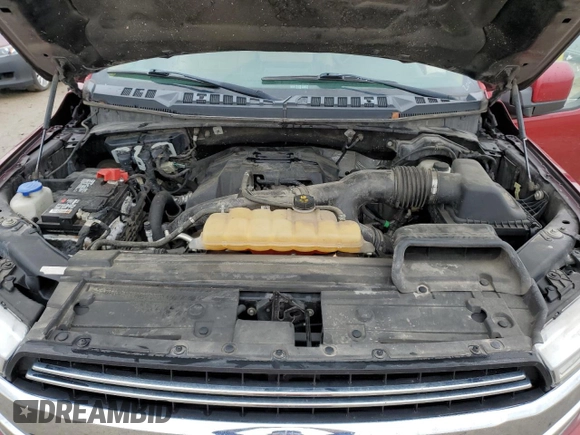 2018 Ford F-150 XL with VIN 1FTEW1EP0JKF12413, listed as a Copart auction lot 54710955 with 190,931 mi miles and Clean title. Bid and sale history available at DreamBid. Image 11.