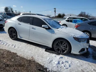 2020 Acura TLX w/A-Spec Pkg with VIN 19UUB1F63LA011748, listed as a Copart auction lot 87382834 with 0 mi miles and Salvage Title. Bid and sale history available at carsss.com. Image 4.