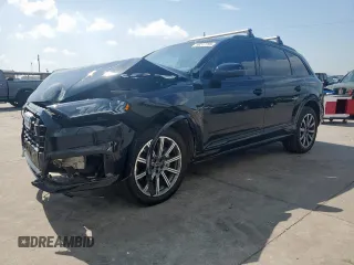 2023 Audi Q7 Premium Plus with VIN WA1LCBF71PD029282, listed as a Copart auction lot 59217755 with 21,635 mi miles and Salvage title. Bid and sale history available at DreamBid. Image 1.
