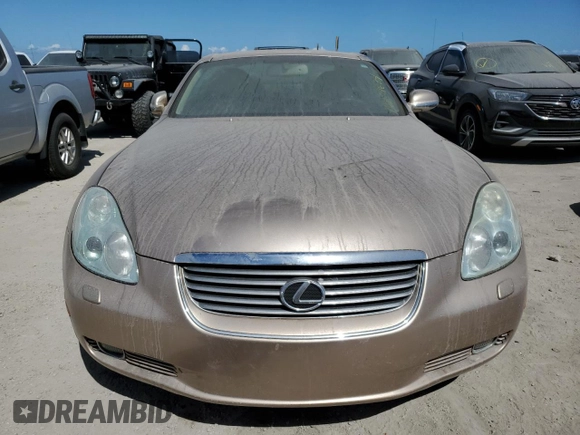 2003 Lexus SC with VIN JTHFN48Y230036465, listed as a Copart auction lot 74859684 with Not Provided miles and Salvage Title. Bid and sale history available at carsss.com. Image 5.