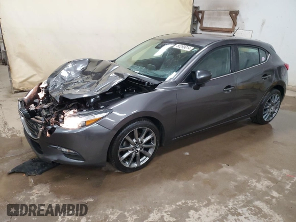 2018 Mazda 3 Touring with VIN 3MZBN1L34JM270270, listed as a Copart auction lot 80299014 with 123,789 mi miles and Salvage Title. Bid and sale history available at carsss.com. Image 1.