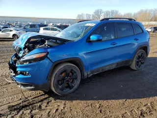 2018 Jeep Cherokee Latitude with VIN 1C4PJLCB5JD544613, listed as a Copart auction lot 47477085 with 114,263 mi miles and Salvage Title. Bid and sale history available at carsss.com. Image 1.