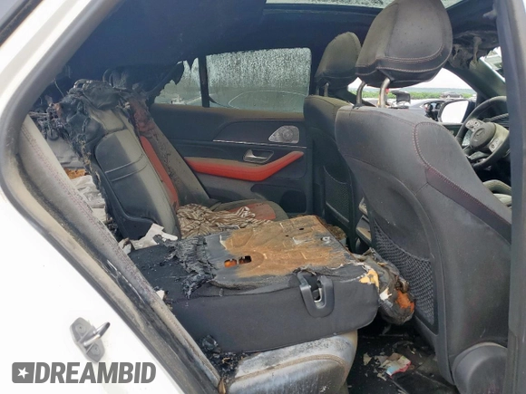 2021 Mercedes-Benz GLE 53 AMG with VIN 4JGFD6BB9MA404099, listed as a Copart auction lot 55769665 with 3,721 mi miles and Salvage title. Bid and sale history available at DreamBid. Image 10.