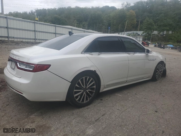 2018 Lincoln Continental Select with VIN 1LN6L9TK1J5601632, listed as a Copart auction lot 72309624 with 110,029 mi miles and Salvage Title. Bid and sale history available at carsss.com. Image 3.