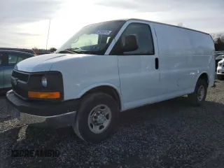 2015 Chevrolet Express Cargo z VIN 1GCWGFCF0F1283480, wystawiony jako Copart lot #42959375 z przebiegiem 209 924 mil mil oraz Szkoda całkowita • Salvage title. Historia ofert i sprzedaży dostępna na DreamBid. Obrazek 1.