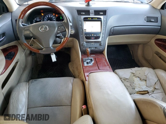 2008 Lexus GS 350 with VIN JTHCE96S080018200, listed as a Copart auction lot 44603035 with 186,926 mi miles and Salvage Title. Bid and sale history available at DreamBid. Image 8.