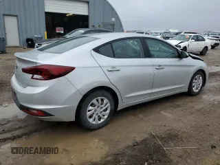 2019 Hyundai Elantra SE with VIN 5NPD74LF2KH474218, listed as a Copart auction lot 43427075 with 101,681 mi miles and Salvage Title. Bid and sale history available at DreamBid. Image 3.