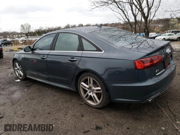 2016 Audi A6 3.0T Premium Plus with VIN WAUFGAFC5GN017920, listed as a Copart auction lot 45958543 with 36,223 mi miles. Bid and sale history available at carsss.com. Image 2.