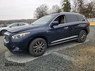 2015 Infiniti QX60 with VIN 5N1AL0MM3FC537294, listed as a Copart auction lot 48554345 with 156,847 mi miles and Salvage Title. Bid and sale history available at carsss.com. Image 1.
