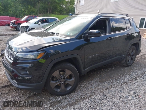2022 Jeep Compass Latitude Lux with VIN 3C4NJDFBXNT141932, listed as a IAAI auction lot 42527878 with 29,855 mi miles and . Bid and sale history available at DreamBid. Image 2.
